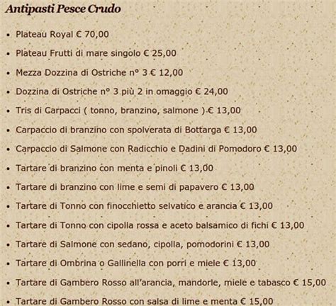 ristorante omega 3 milano menu